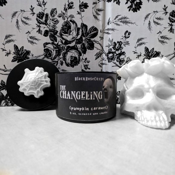Handmade Pumpkin Caramel Candle * Gothic/Spooky/Horror Candle *Goth/Witchy Decor - Picture 1 of 5